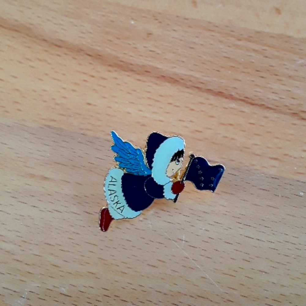 Alaska collectors pin. 1"